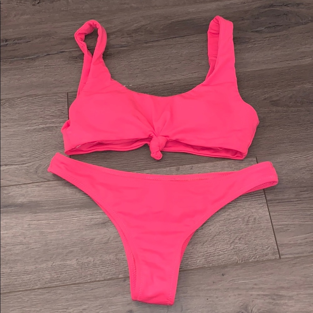 Pink bikini